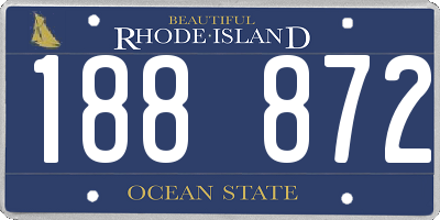 RI license plate 188872