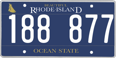 RI license plate 188877