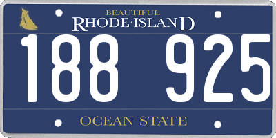 RI license plate 188925