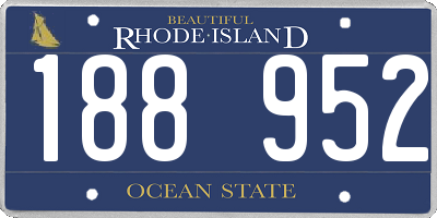 RI license plate 188952