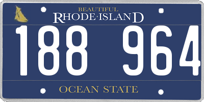 RI license plate 188964