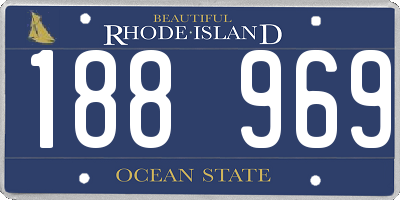 RI license plate 188969