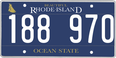 RI license plate 188970