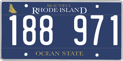 RI license plate 188971