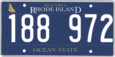 RI license plate 188972