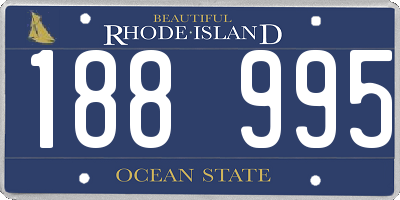 RI license plate 188995