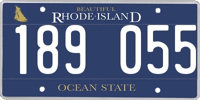 RI license plate 189055