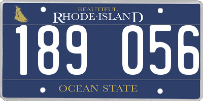 RI license plate 189056