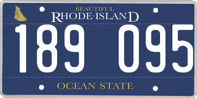 RI license plate 189095