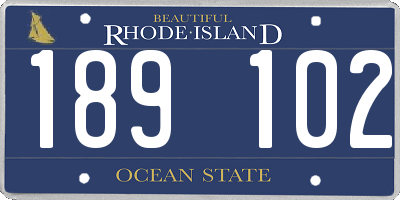 RI license plate 189102