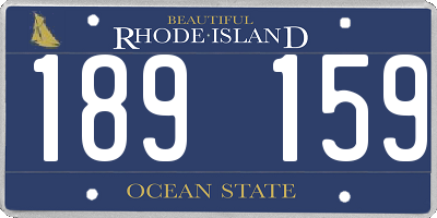 RI license plate 189159