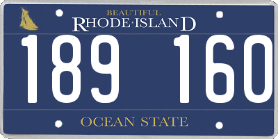 RI license plate 189160