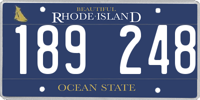 RI license plate 189248