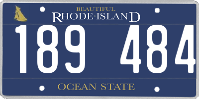 RI license plate 189484