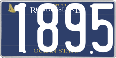 RI license plate 1895