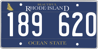 RI license plate 189620
