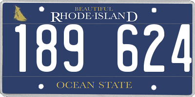 RI license plate 189624
