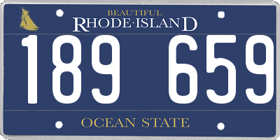 RI license plate 189659