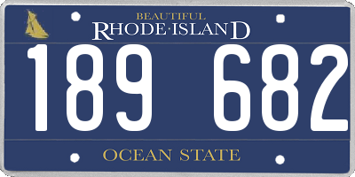 RI license plate 189682