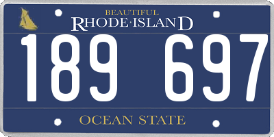 RI license plate 189697