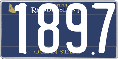 RI license plate 1897
