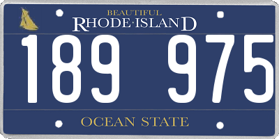 RI license plate 189975