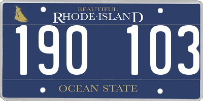 RI license plate 190103