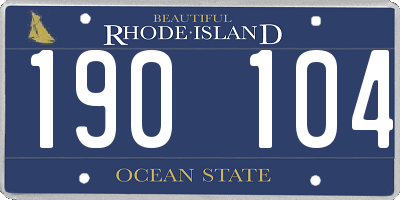 RI license plate 190104