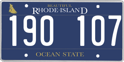 RI license plate 190107