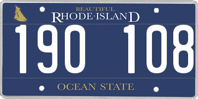 RI license plate 190108