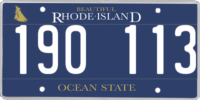 RI license plate 190113