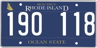 RI license plate 190118