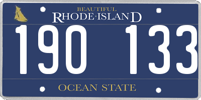 RI license plate 190133