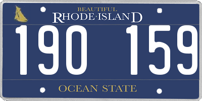 RI license plate 190159
