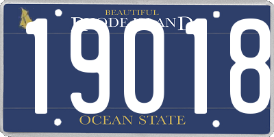 RI license plate 19018