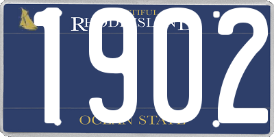 RI license plate 1902