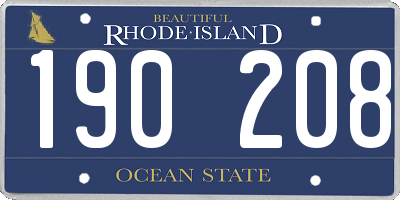 RI license plate 190208