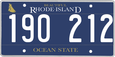 RI license plate 190212
