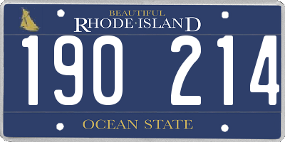 RI license plate 190214