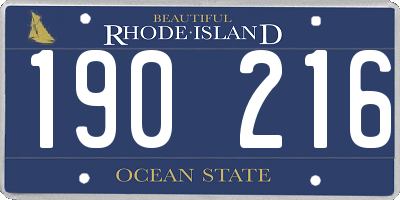 RI license plate 190216