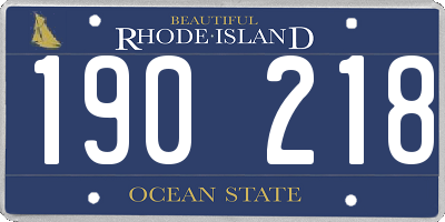 RI license plate 190218