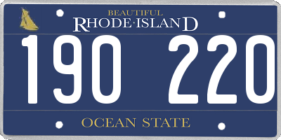 RI license plate 190220