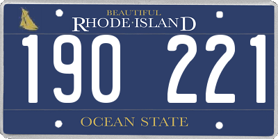 RI license plate 190221