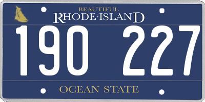 RI license plate 190227