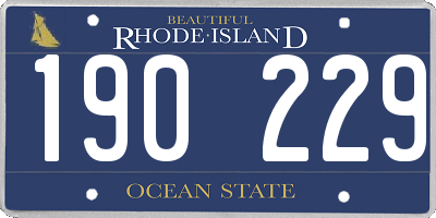 RI license plate 190229
