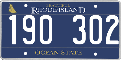 RI license plate 190302