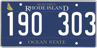 RI license plate 190303