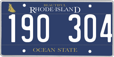 RI license plate 190304