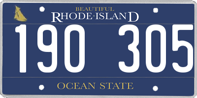 RI license plate 190305