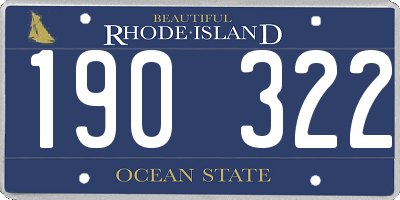 RI license plate 190322